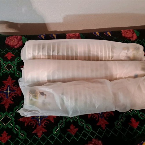 Paper cups new, three packs together