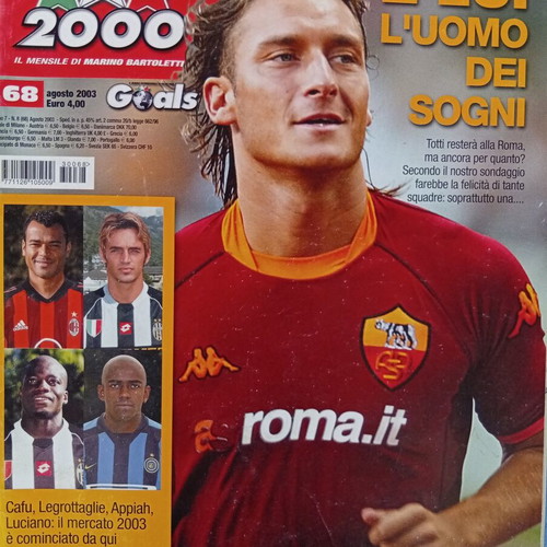 Calcio 2000 Italian Football Magazine August 2003 like new