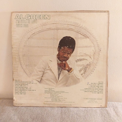 Al Green I'm Still In Love With You vinyl record used, pop
