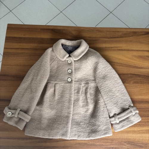Zara beige teddy coat girl like new, wool blend