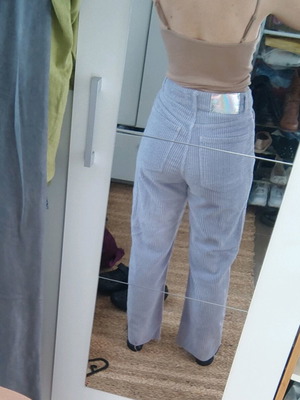 Zara Denim κοτλέ παντελόνι μώβ λιλά σαν καινούργιο, μέγεθος 36