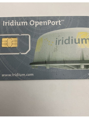 Iridium OpenPort κάρτα SIM για θαλάσσια δορυφορική επικοινωνία