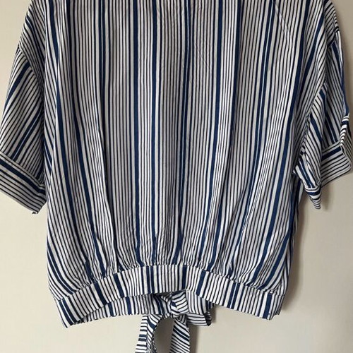Elisabetta Franchi top like new, size M, white and blue