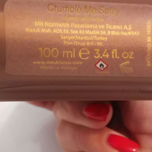 Mes Bisous Crumble Me Softly perfume 100 ml like new tester