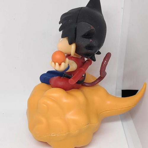 Dragonball Young Son Goku figure on Kinto-un flying cloud, 11cm