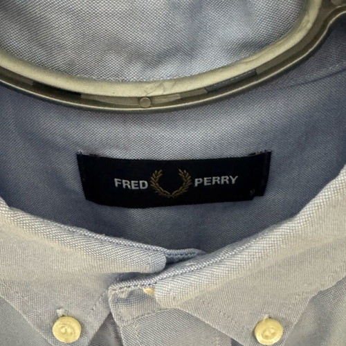 Fred Perry shirt like new, medium, blue turquoise