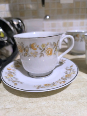 Sango Carlion coffee cup set of 10 with saucers new