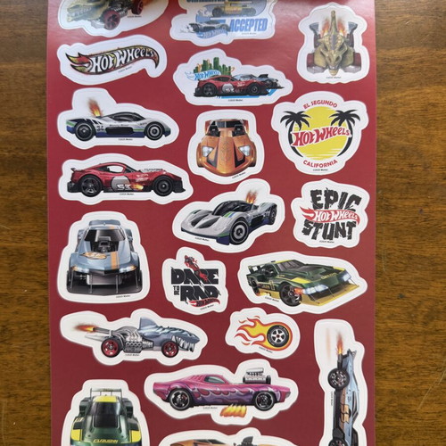 Hot Wheels Sticker Fun over 100 Reusable Stickers Mattel new