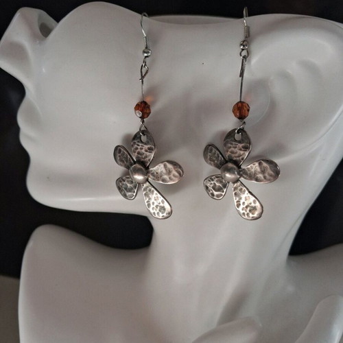 Handmade Long Earrings set new with gift hoop