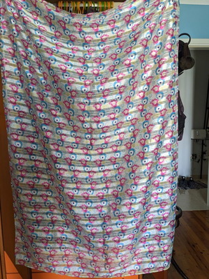 Nadia Rapti scarf like new, multicolored, size 134x95cm