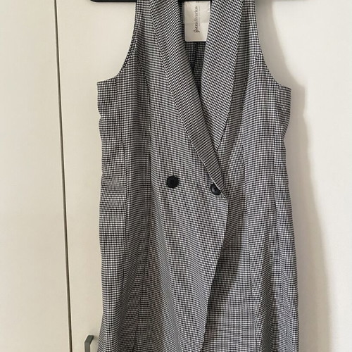 Stradivarius grey vest dress, new