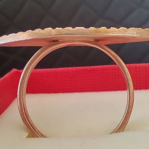 Silver ring 925 gold plated by Paul Sarz sentimental used