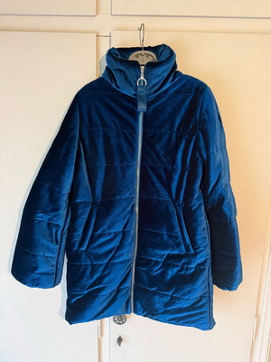 Velvet jacket like new, blue, size S