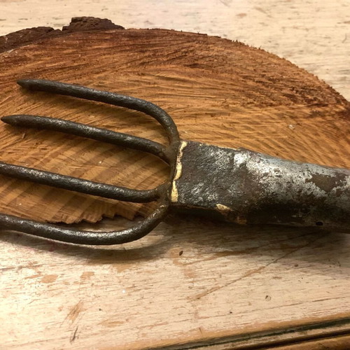Fishing spear used, collectible old metal harpoon 1920-1930