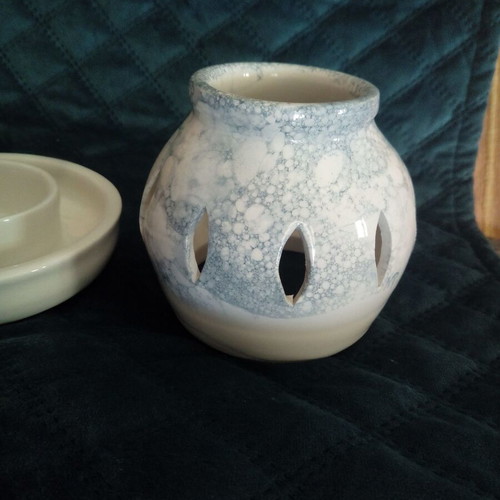 Handmade ceramic tealight holder new from Kythera