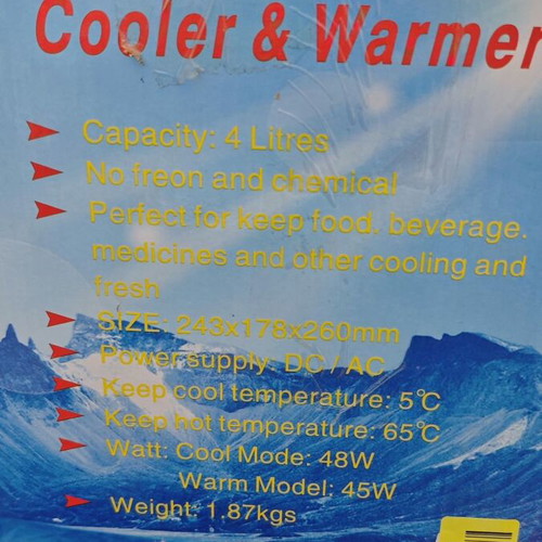 Mini Portable Fridge 4L New With Cooling And Heating