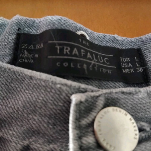Zara Mini Grey Denim Skirt Like New