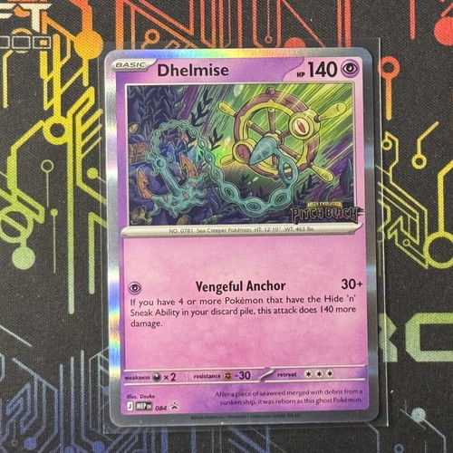 Dhelmise Stamped Black Star Promo Pitch Black 084 card like new