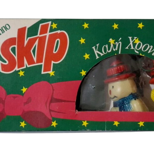 Vintage Skip snowmen Christmas lights like new