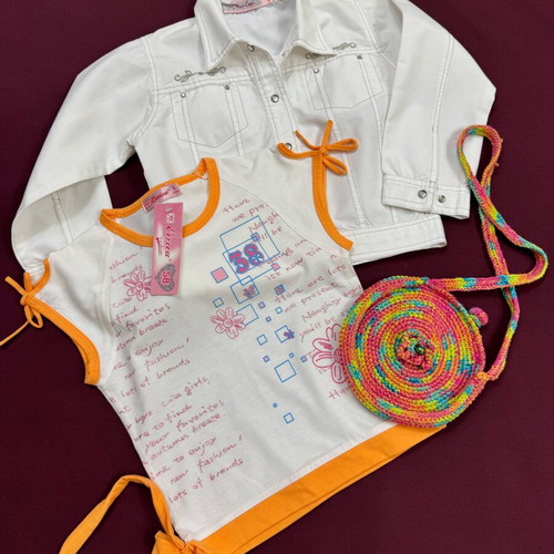 Girls' clothing set for 4-5 years like new, spring/summer