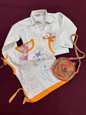 Girls' clothing set for 4-5 years like new, spring/summer