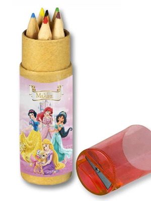 Princess Colored Pencils new in kraft box with sharpener