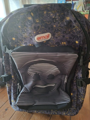 Τσάντα σχολική μεγάλη τρόλεϊ emoji