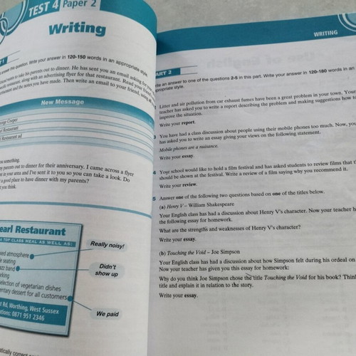 FCE for Schools Practice Tests Teacher's Book and Class CDs like new with Past Papers
