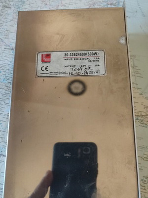 Power supply 24Volt 25A 600Watt refurbished