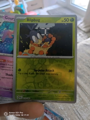Pokemon Blipbug (PAR 010) like new, Paradox Rift Holo