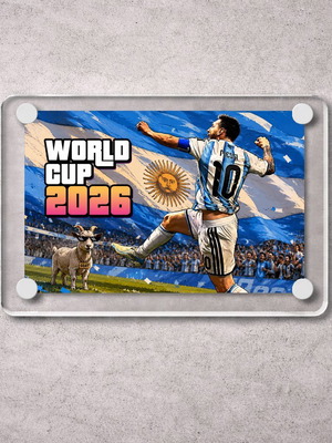 Acrylic Messi 2026 Argentina World Cup Magnet new