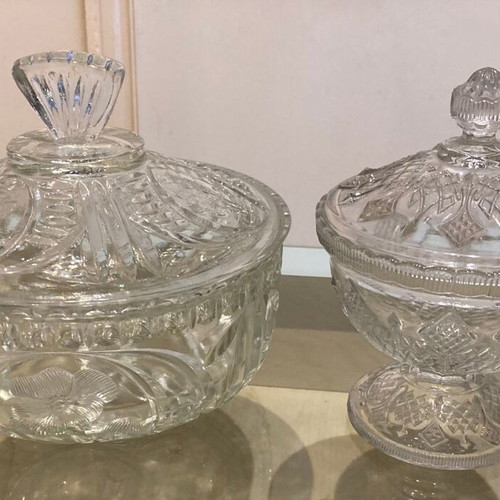 Vintage glass and crystal decorations like new, 1960-1970 era