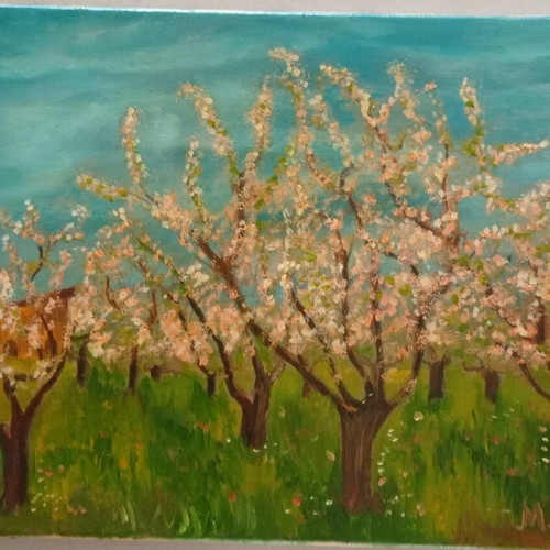 Oil painting on canvas 30x40 cm new