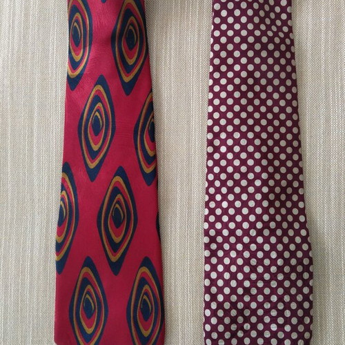 Pierre Cardin vintage ties, two, like new, colorful