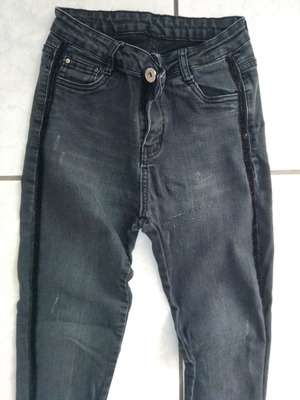 Women's jeans used size M gray black
