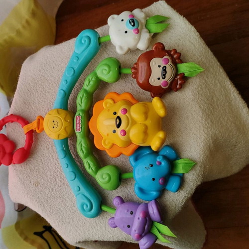 Fisher-Price baby stroller mobile toy used