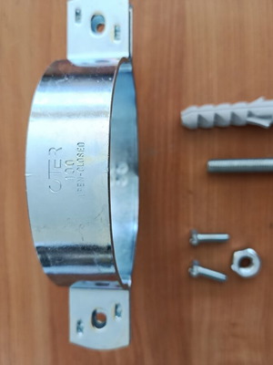 Metal Pipe Collar Support CTF 2040 Ø100 mm with M10x120 Screw