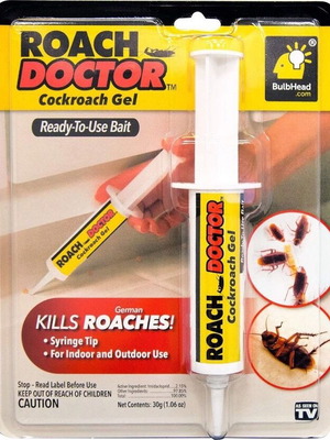 Roach Doctor cockroach gel bait pack of 6, new