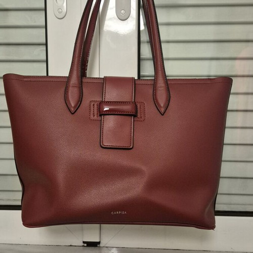 Carpisa shoulder tote bag, burgundy