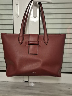 Carpisa shoulder tote bag, burgundy
