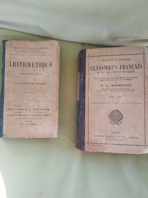 French school books used from 1921, Arithmétique and Classiques Français