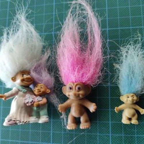 Troll dolls used, pack of 4