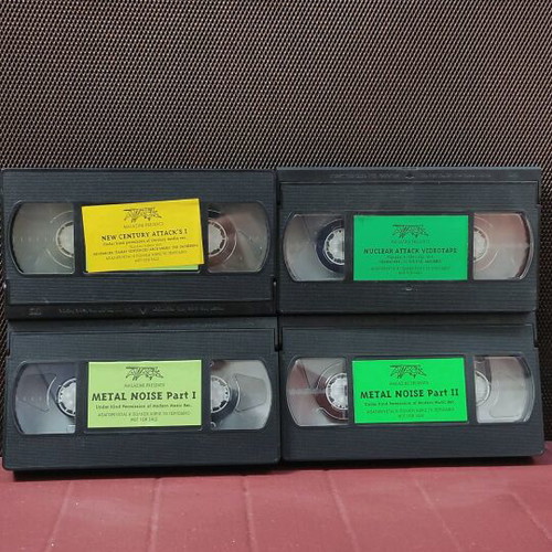 Metal VHS tapes like new, pack of 4 from Attack magazine