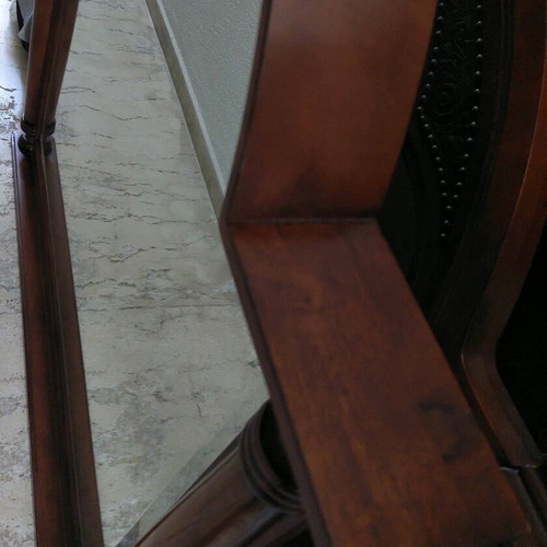 Vintage solid wood dressing mirror with arched design like new