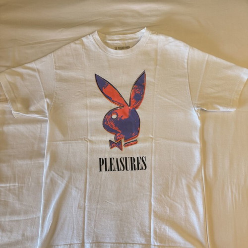 Pleasures x Playboy T-shirt medium size like new, white