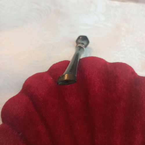 Wooden cigarette pipe used, vintage female 9.5cm