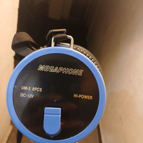 Professional grade megaphone brand new with microphone and shoulder strap