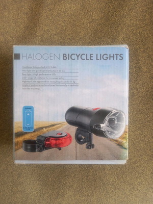 Bicycle lights like new for front and rear