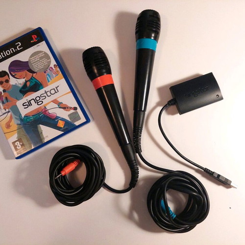 SingStar for PS2 like new with 2 microphones