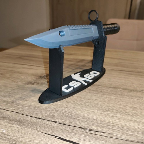 M9 Bayonet 3D printed display new with CS:GO stand